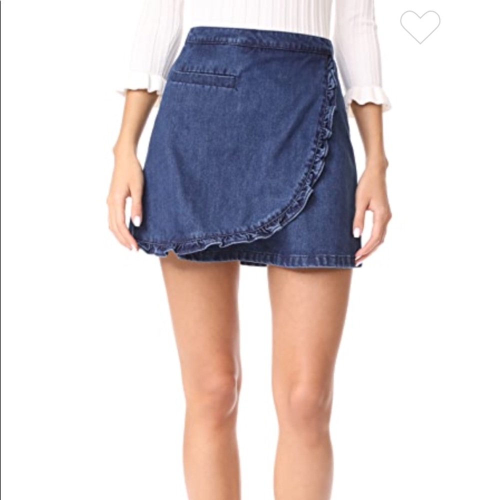 Ryder Morgan Ruffle Denim Skirt
